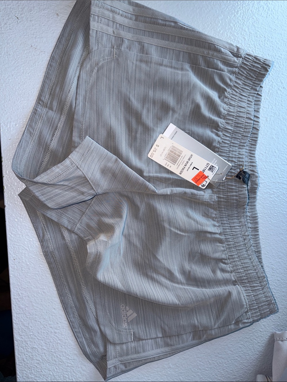 adidas Gray Lightweight Running Shorts